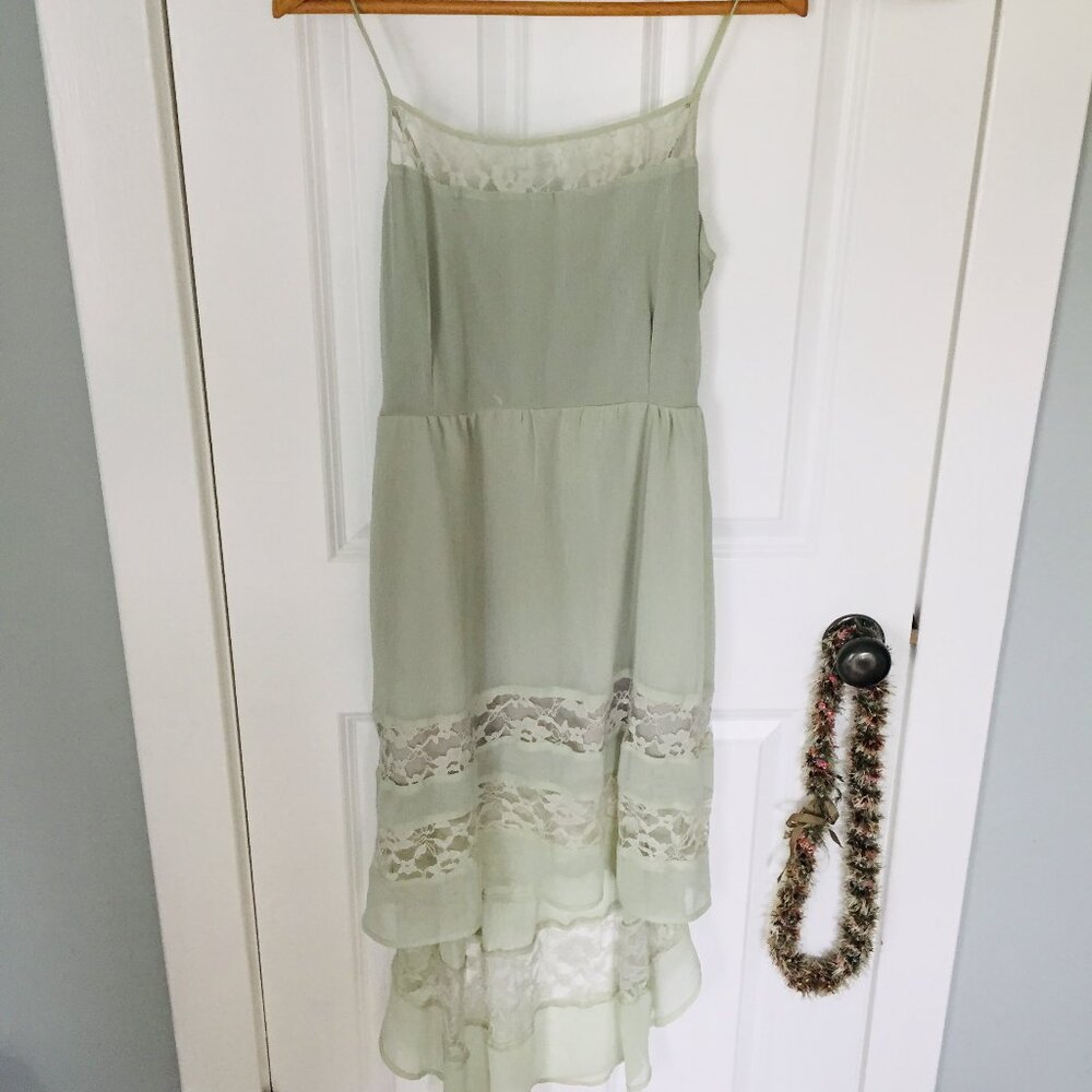 Band of Gypsies Lace Hem High Low Dress (M)